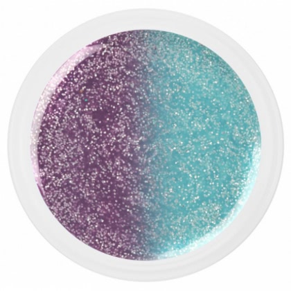 Gel UV Hot and Cold Glitter Lilac-and-Blue 5ml
