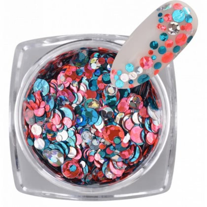 Master Gel Polkadot Mix Glitter 2M Beauty Nr. 08