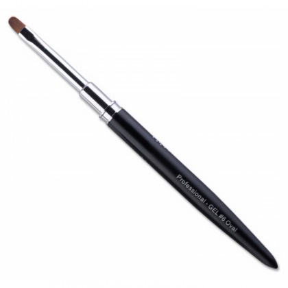 Pensula Gel 2M Beauty Black Oval nr. 6