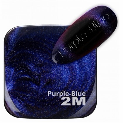 Oja Semipermanenta 2M Magnetic Mini Me 9D Super Effect Purple Blue - 5ml