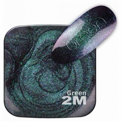 Oja Semipermanenta 2M Magnetic Mini Me 5D Super Effect Green - 5ml